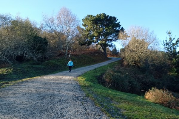 Subir por pista cementada
