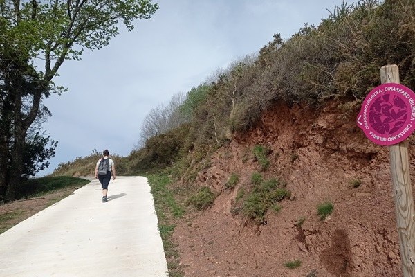 Tramo por pista cementada
