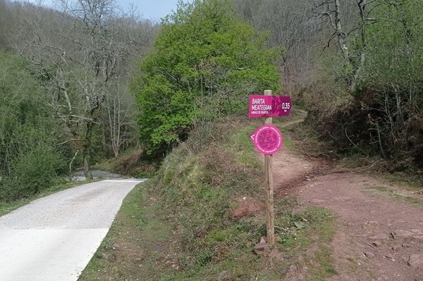 Bifurcación mina de Barita